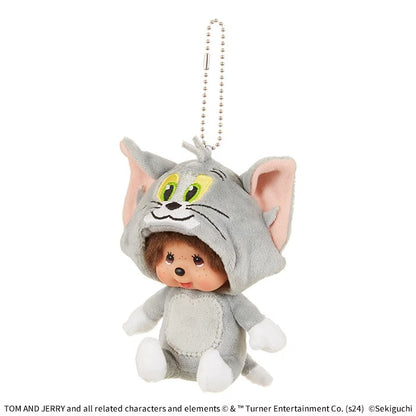 Monchhichi x Tom and Jerry - Tom Monchhichi Big Face SS Keychain