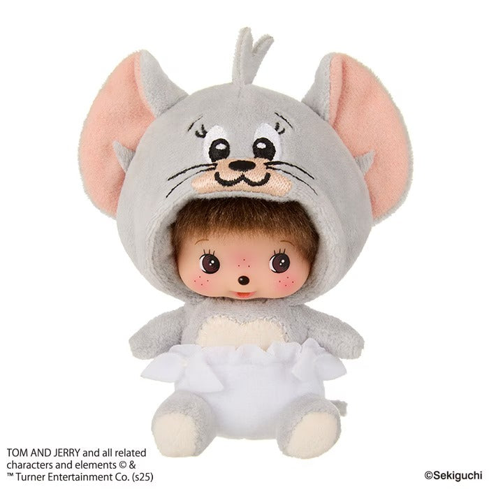 Monchhichi x Tom and Jerry - Tuffy Babychichi Big Face SS Keychain