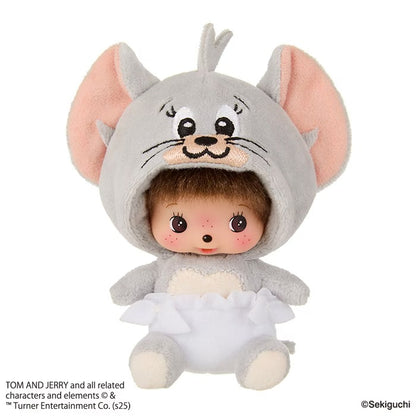Monchhichi x Tom and Jerry - Tuffy Babychichi Big Face SS Keychain