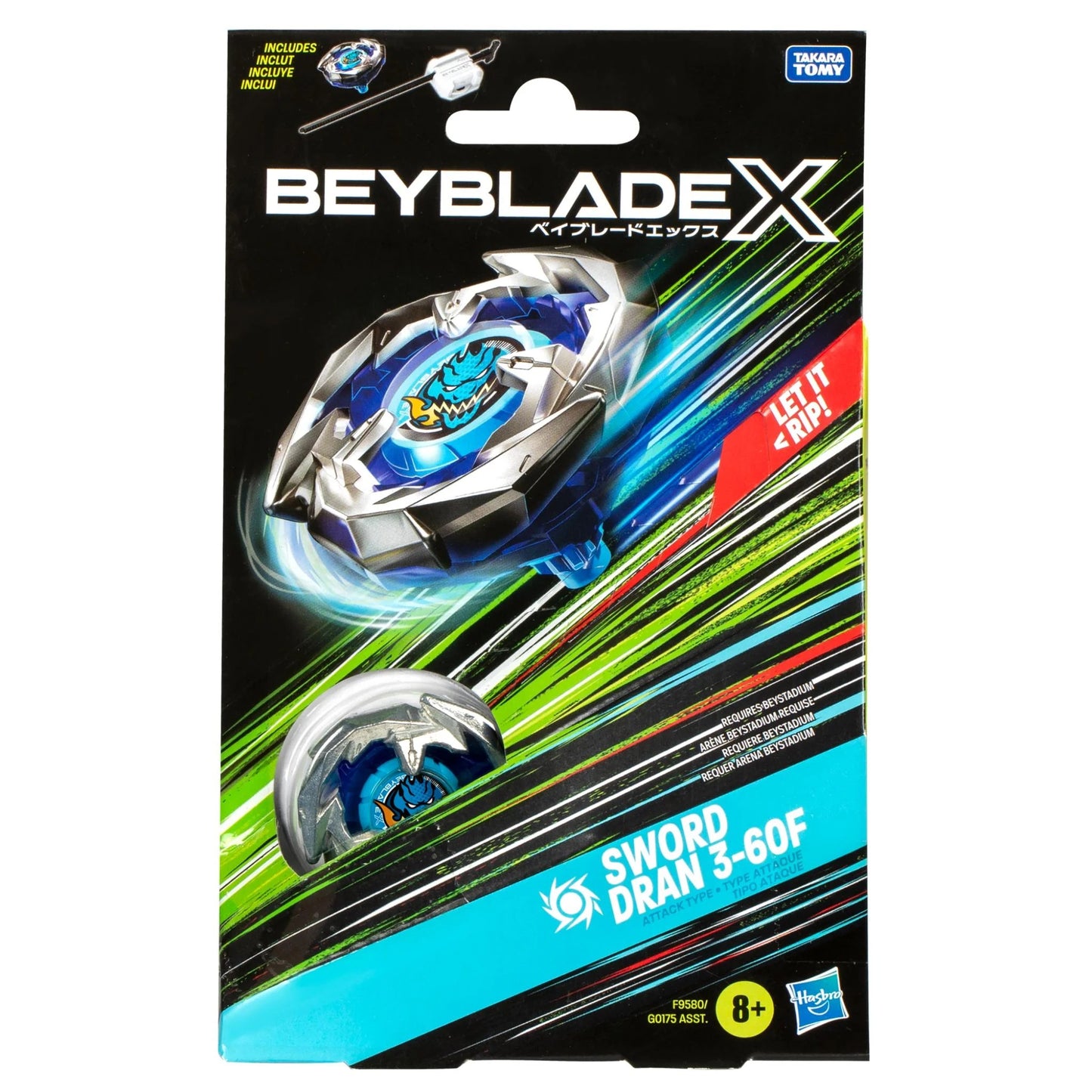 Hasbro Beyblade x Sword Dran 3-60F Starter Pack Set