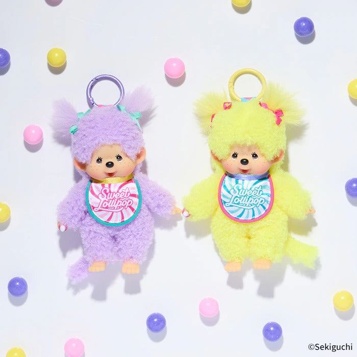 Monchhichi - Sweet Lollipop Monchhichi Keychain (Yellow)