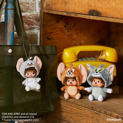 Monchhichi x Tom and Jerry - Tuffy Babychichi Big Face SS Keychain