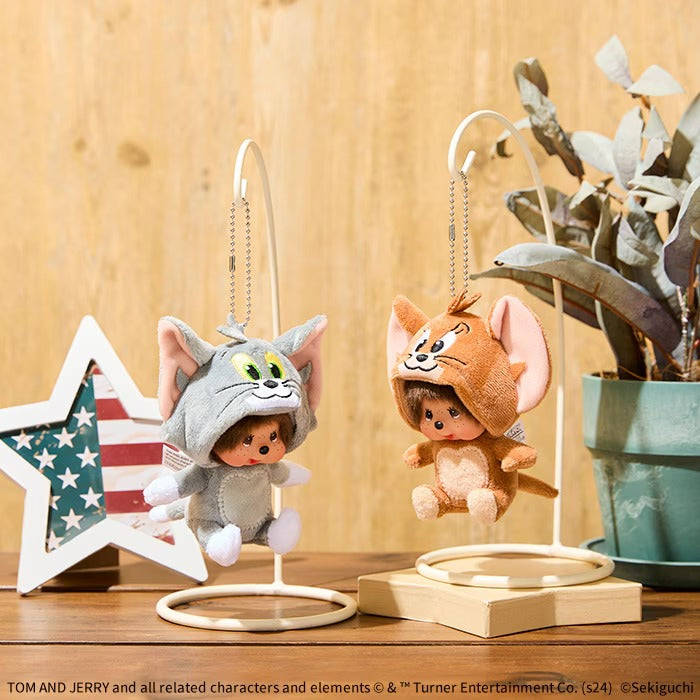 Monchhichi x Tom and Jerry - Tom Monchhichi Big Face SS Keychain
