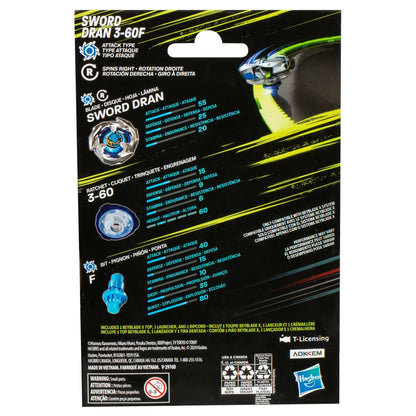 Hasbro Beyblade x Sword Dran 3-60F Starter Pack Set