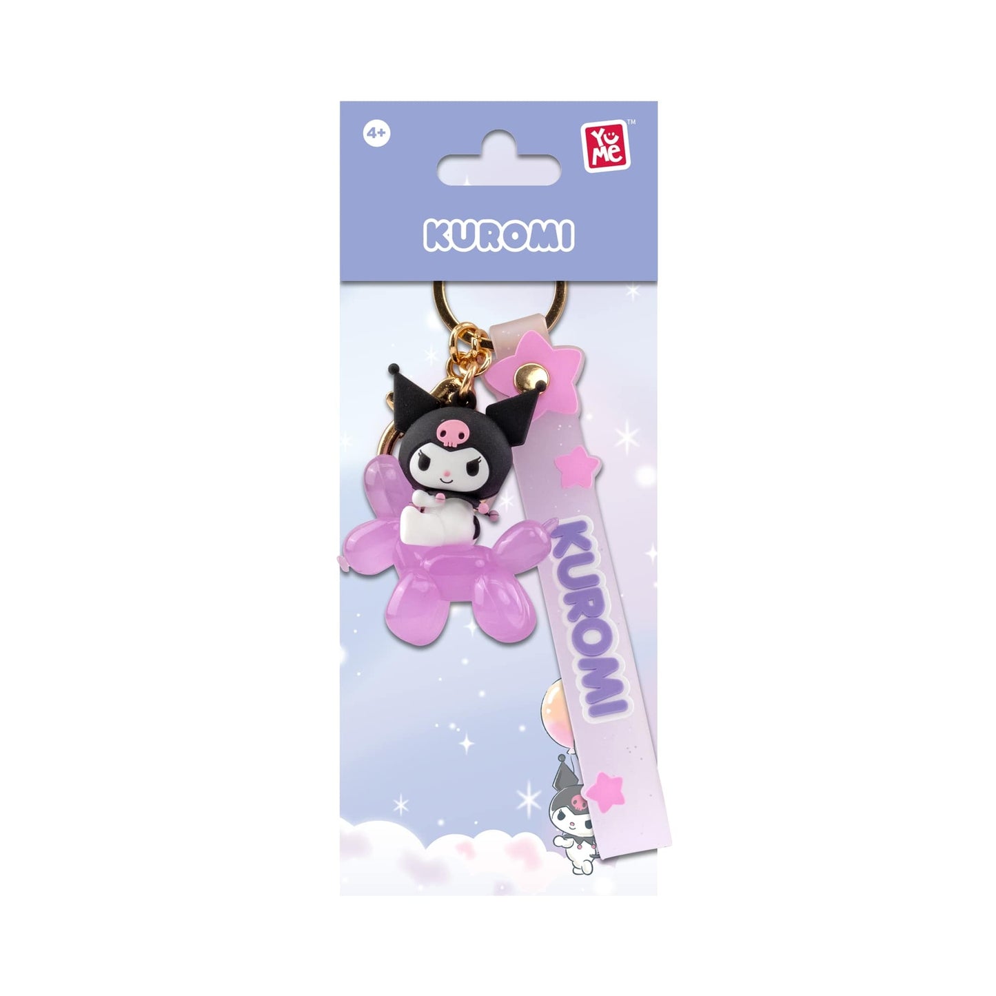 YuMe Toys - Hello Kitty And Friends Balloon Series Keychain & Strap(Kuromi)
