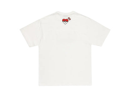 Human Made x Pokemon Graphic Pikachu Harajuku T-shirt White Pink