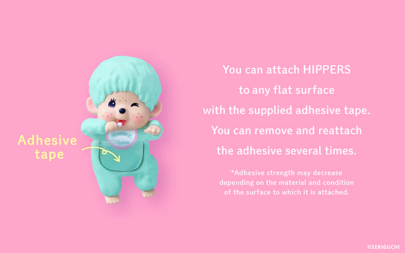 Monchhichi - HIPPERS Monchhichi COLORS: Wink Series