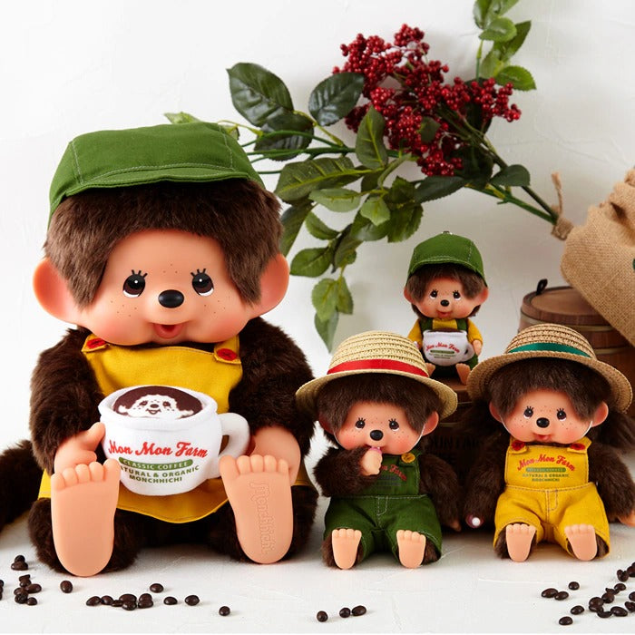 Monchhichi - Mon Mon Farm Coffee Boy Plush Keychain – X-Playground