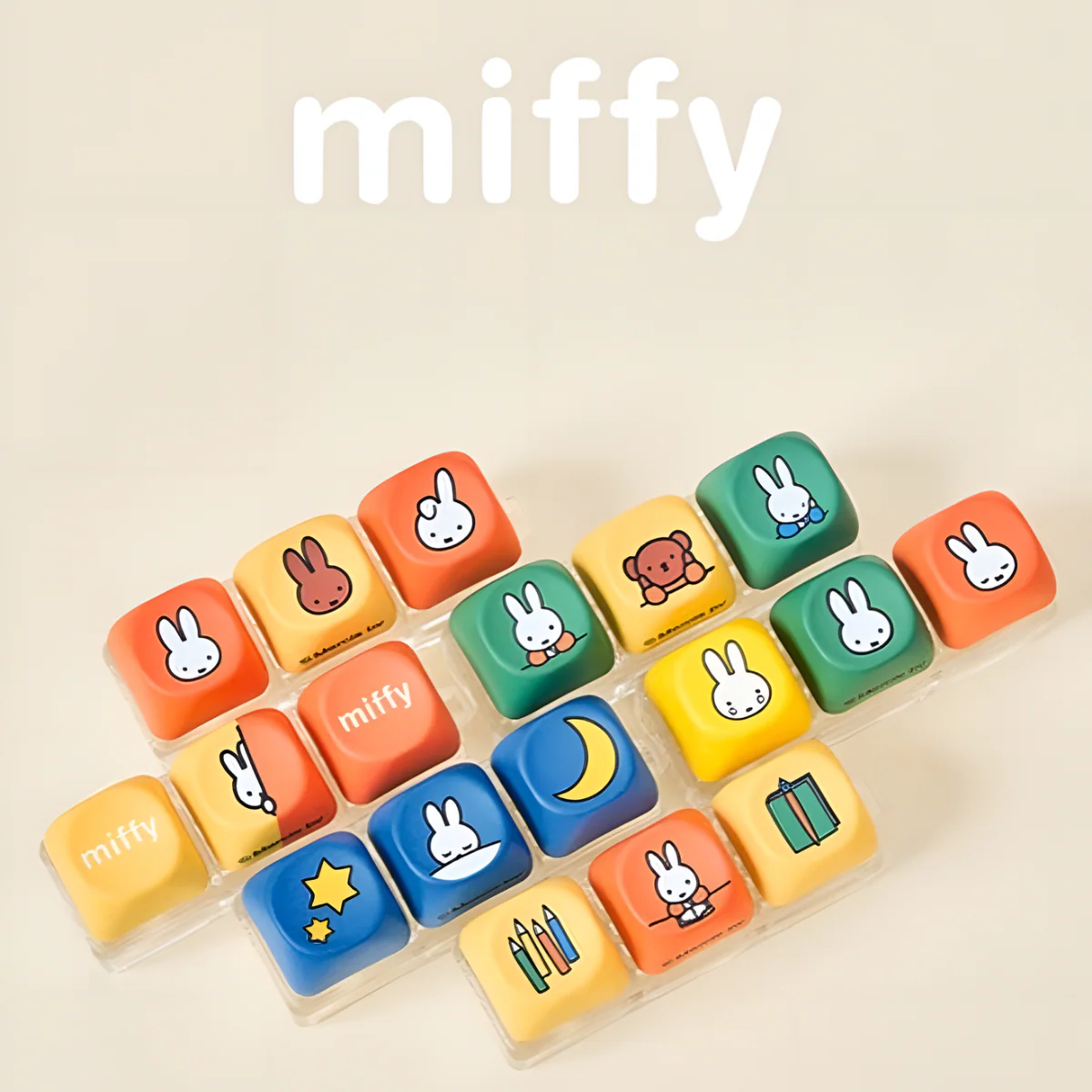 Miffy Keycap Series Keychains Blind Box