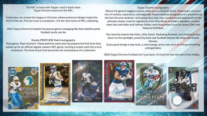 Topps 2025 NFL Chrome Football Value Box