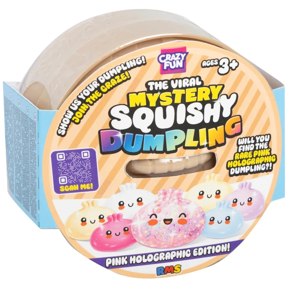 Crazy Fun - Mystery Squishy Pink Holographic Dumpling Blind Box
