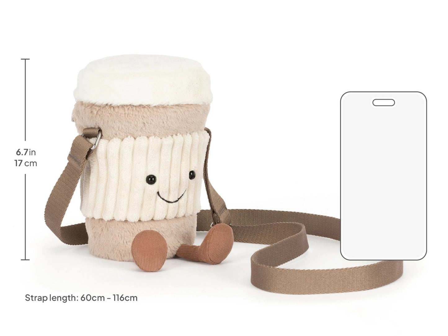 Jellycat - Amuseables Perkle Coffee Shoulder Bag