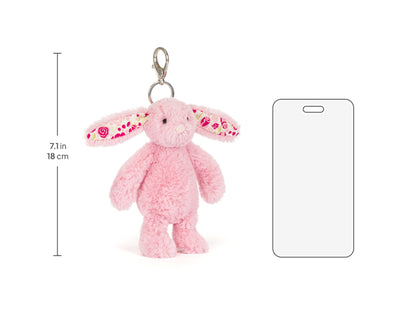 Jellycat - Blushkin Blossom Bunny Bag Charm