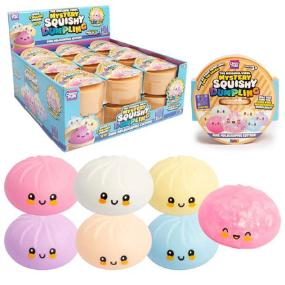 Crazy Fun - Mystery Squishy Pink Holographic Dumpling Blind Box