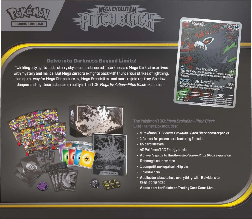 Pokemon TCG: Mega Evolution 05 Pitch Black Elite Trainer Box