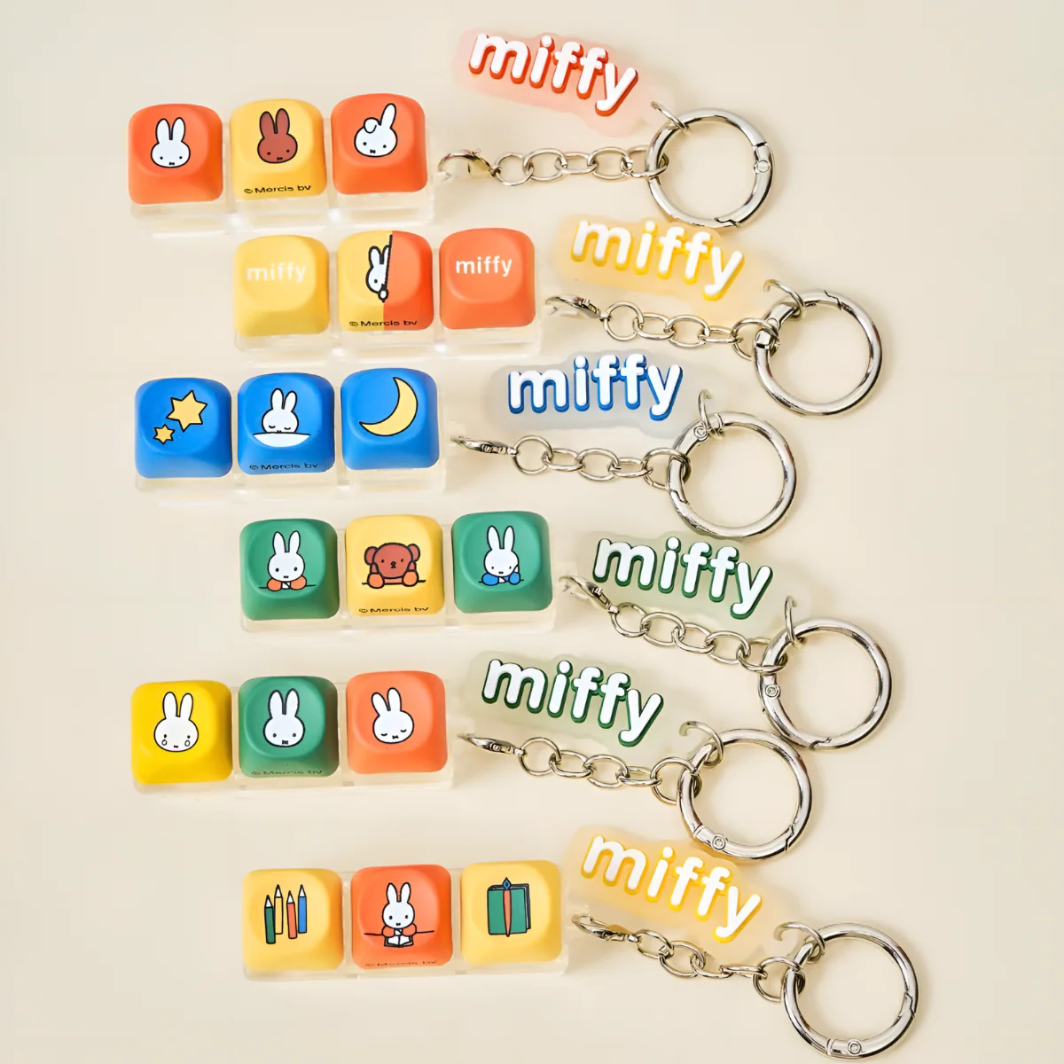 Miffy Keycap Series Keychains Blind Box