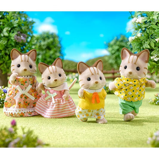 Sylvanian Families - Striped Cat Family