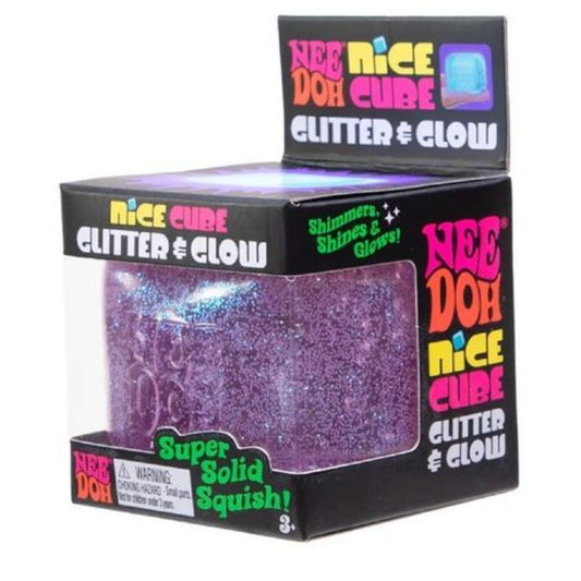 NeeDoh Schylling - Nice Cube Glitter & Glow