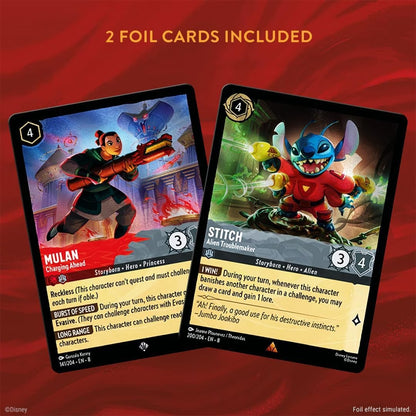 Disney Lorcana TCG: S8 Reign of Jafar Single-Player Deck - Ruby & Steel