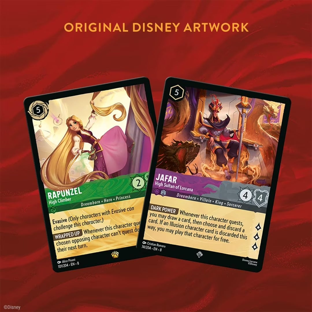 Disney Lorcana TCG: S8 Reign of Jafar Single-Player Deck - Ruby & Steel