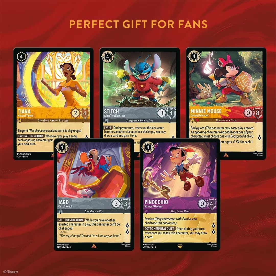 Disney Lorcana TCG: S8 Reign of Jafar Single-Player Deck - Ruby & Steel