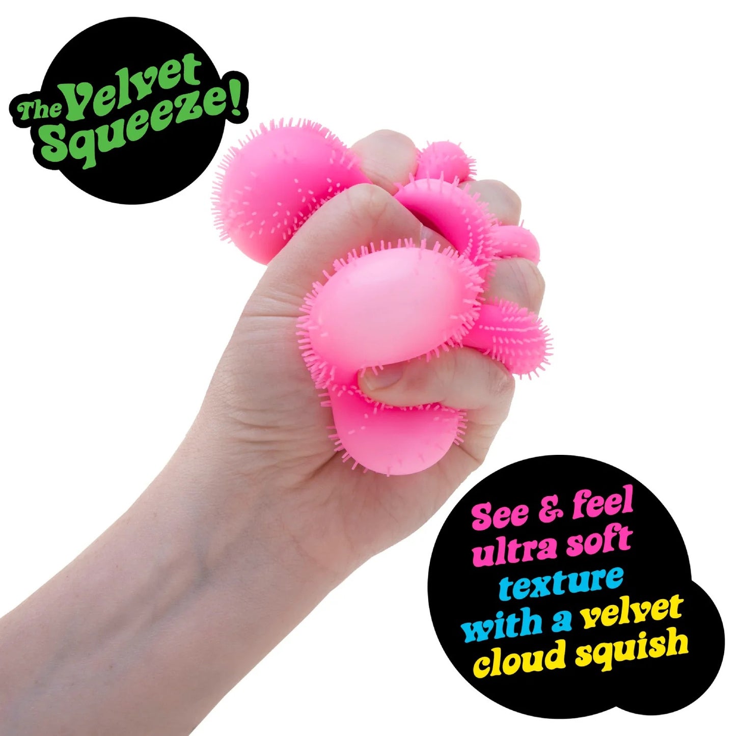 NeeDoh Schylling - Fuzz Ball Flower Power