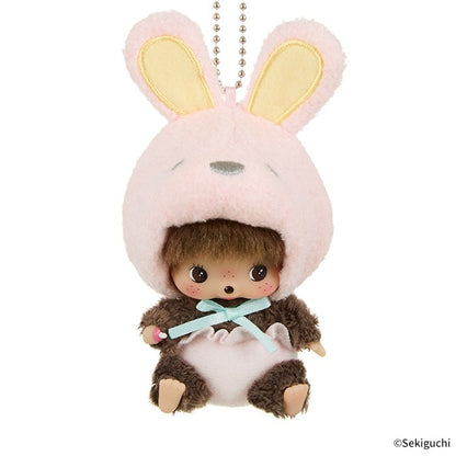 Monchhichi - Animal Bebichhichi SS Big Face Keychain (Rabbit)