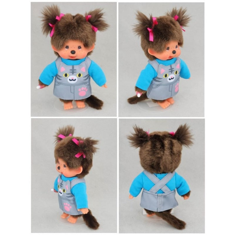 Monchhichi - S Size Animal Dress Grey Kitten Girl