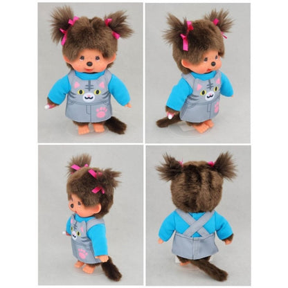 Monchhichi - S Size Animal Dress Grey Kitten Girl