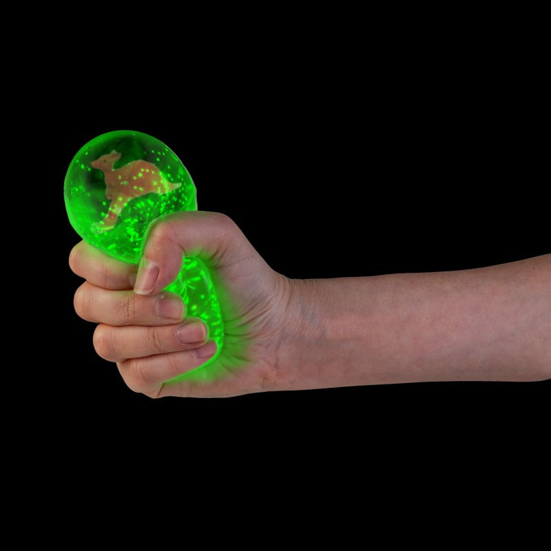 Smoosho's - Super Squeeze Diamond Sphere Glow in Dark Kangaroo