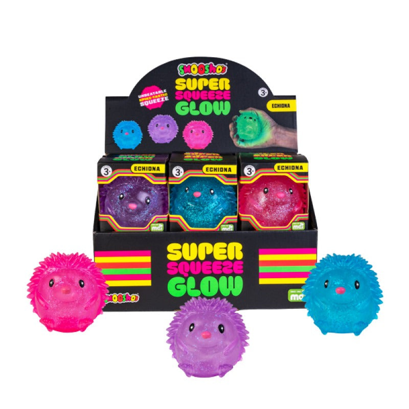 Smoosho's - Super Squeeze Glow-in-the-dark Echidna