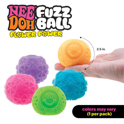 NeeDoh Schylling - Fuzz Ball Flower Power