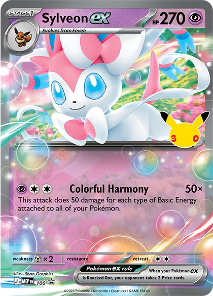 Pokémon TCG: 30th Celebration Sylveon ex Box