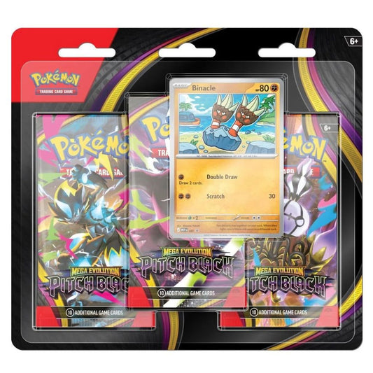 Pokémon TCG: Mega Evolution ME05 - Pitch Black 3-Booster Blister