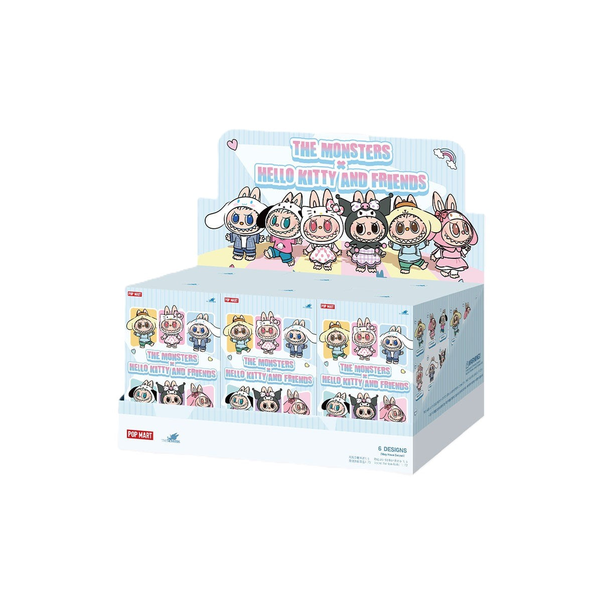 POP MART THE MONSTERS × Sanrio Characters Series-Vinyl Plush Pendant Blind Box