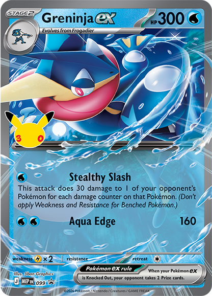 Pokémon TCG: 30th Celebration Greninja ex Box