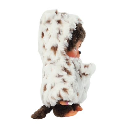 Monchhichi - Cat Poncho White Plush Toy