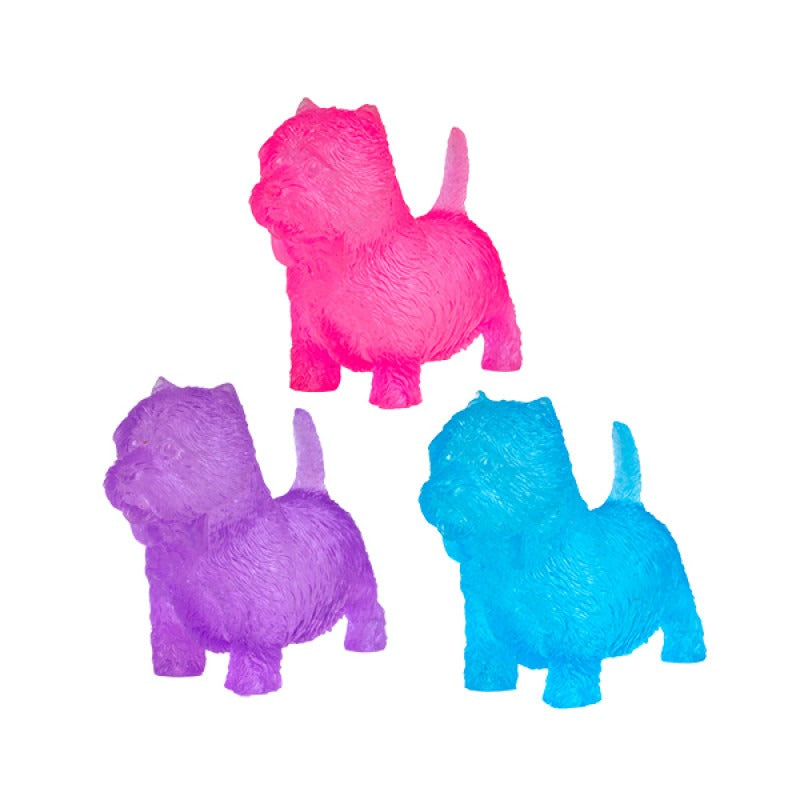 Smoosho's - Super Squeeze Glow-in-the-dark White Terrier