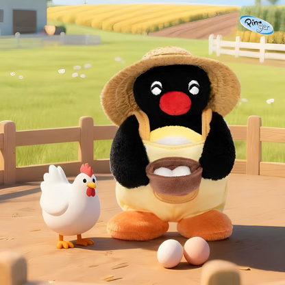 Pingu Happy Farm Series Plush Charm Blind Box