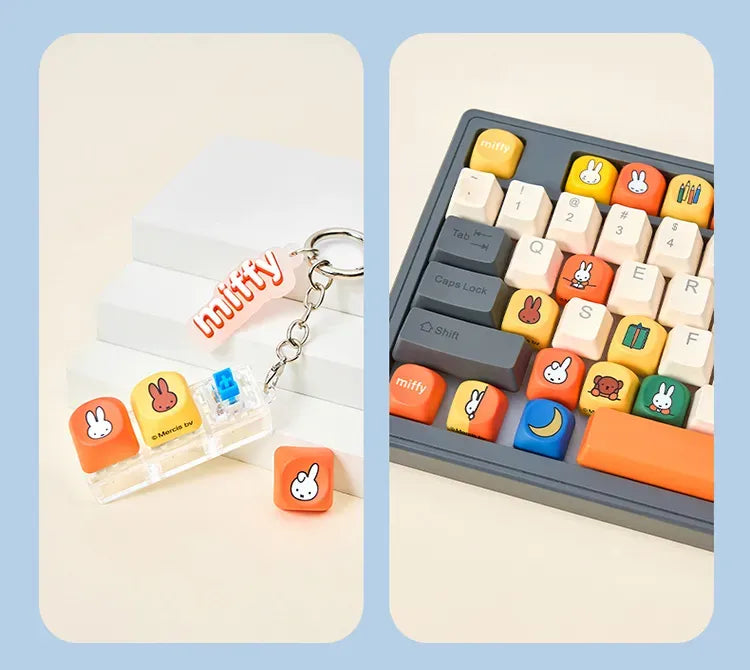 Miffy Keycap Series Keychains Blind Box