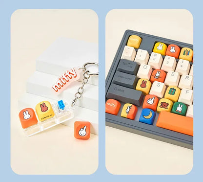 Miffy Keycap Series Keychains Blind Box