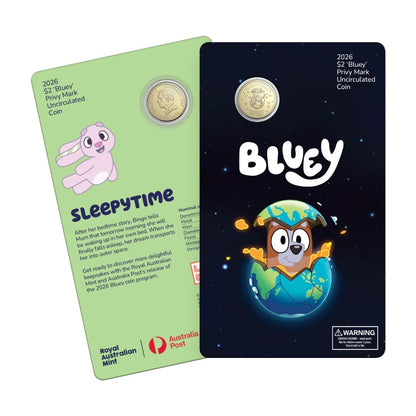 RAM x Australia Post - 2026 Bluey $2 Privy Mark Coin Series(Sleepytime Design)