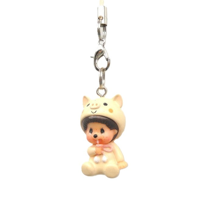 Monchhichi - Pig PVC Keychain