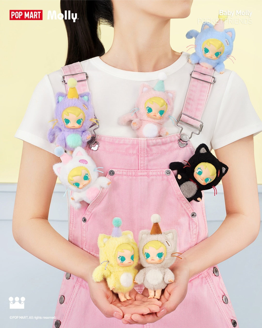 POP MART Baby Molly Pocket Friends Series-Vinyl Plush Pendant Blind Box