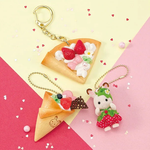 Sylvanian Families - Strawberry Whipped Cream Keychain Kit