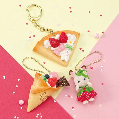 Sylvanian Families - Strawberry Whipped Cream Keychain Kit