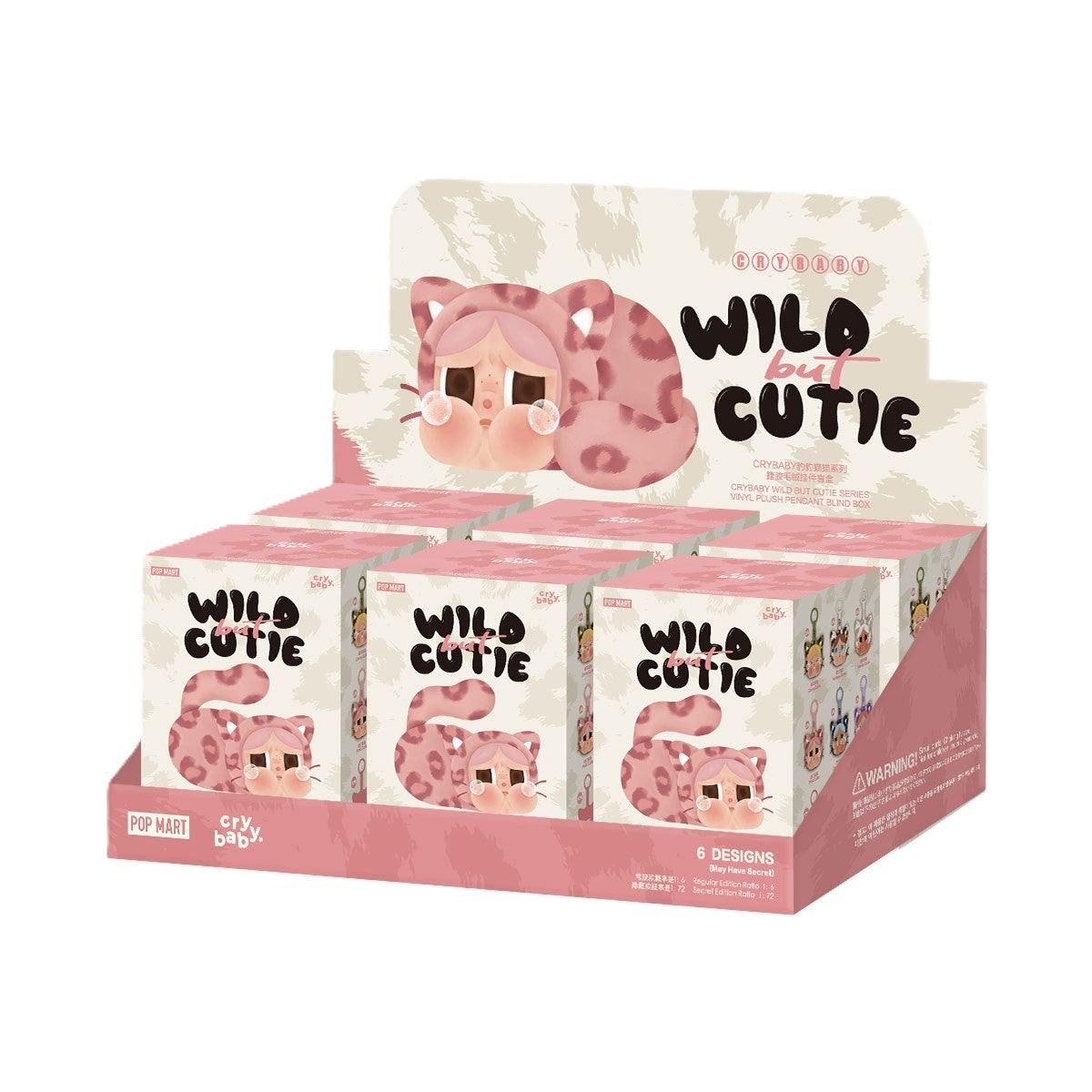 POP MART CRYBABY Wild but Cutie Series - Vinyl Plush Pendant Blind Box