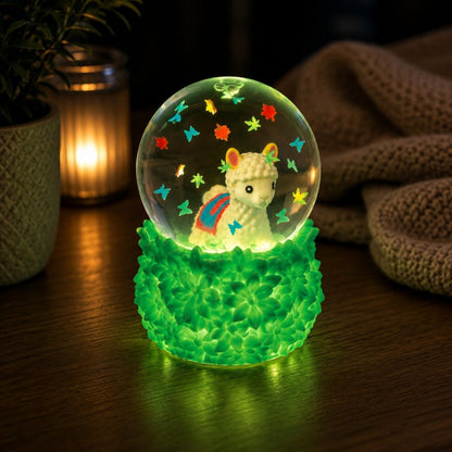 Smoosho's - Snow Globe Glow in the Dark Alpaca