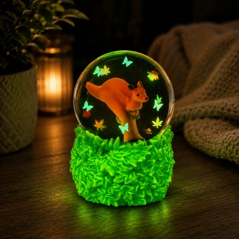Smoosho's - Snow Globe Glow in the Dark Kangaroo