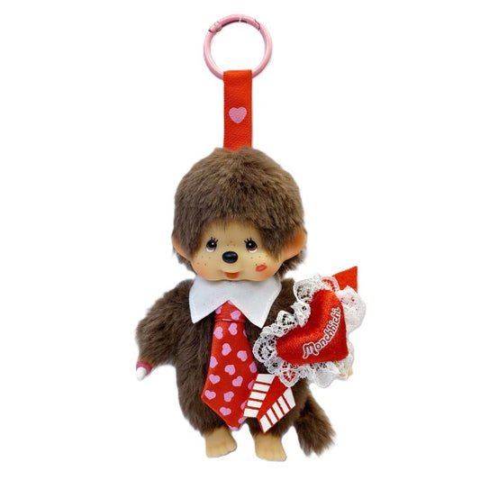 Monchhichi - Heart & Kiss XOXO Boy Keychain